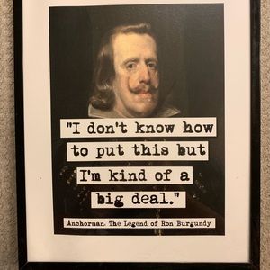 Anchorman framed movie quote